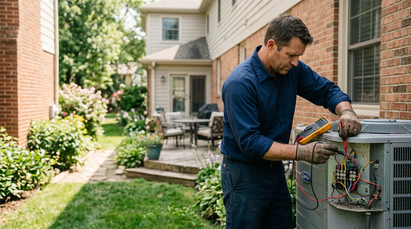 HVAC technician working near Clinton, TN